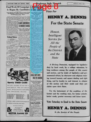 Page thumbnail for Henderson Daily Dispatch