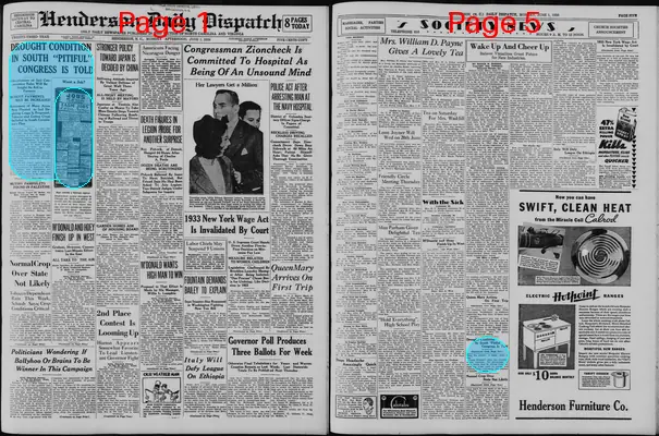 Page thumbnail for Henderson Daily Dispatch