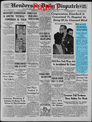 Page thumbnail for Henderson Daily Dispatch