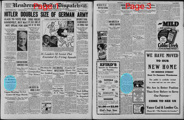 Page thumbnail for Henderson Daily Dispatch