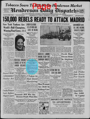 Page thumbnail for Henderson Daily Dispatch