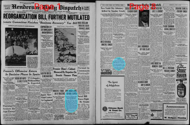 Page thumbnail for Henderson Daily Dispatch