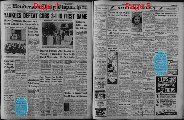 Page thumbnail for Henderson Daily Dispatch