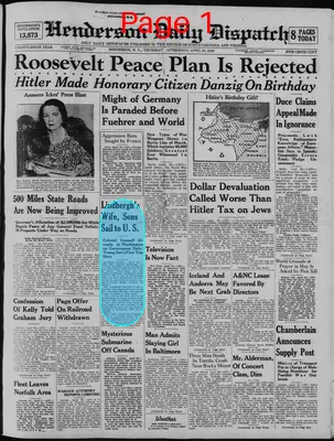 Page thumbnail for Henderson Daily Dispatch