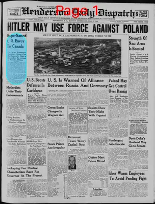 Page thumbnail for Henderson Daily Dispatch