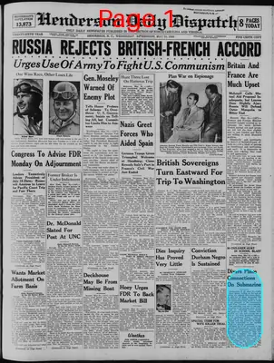 Page thumbnail for Henderson Daily Dispatch