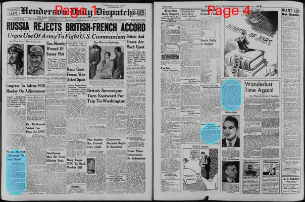 Page thumbnail for Henderson Daily Dispatch