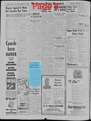 Page thumbnail for Henderson Daily Dispatch