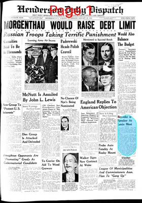 Page thumbnail for Henderson Daily Dispatch