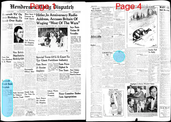 Page thumbnail for Henderson Daily Dispatch