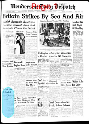 Page thumbnail for Henderson Daily Dispatch