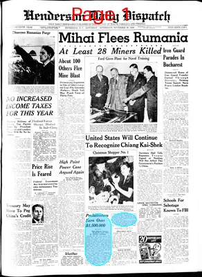 Page thumbnail for Henderson Daily Dispatch