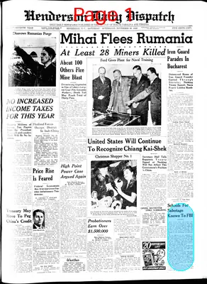 Page thumbnail for Henderson Daily Dispatch