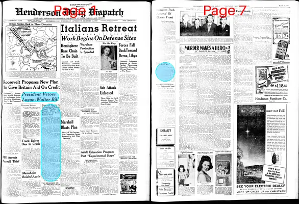 Page thumbnail for Henderson Daily Dispatch