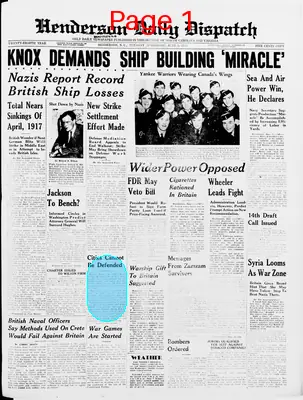 Page thumbnail for Henderson Daily Dispatch