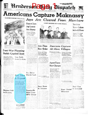 Page thumbnail for Henderson Daily Dispatch