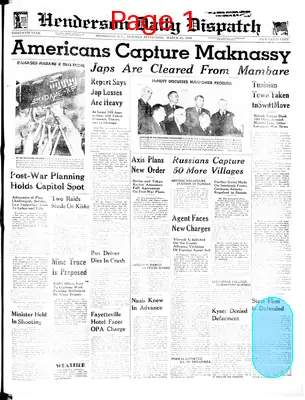 Page thumbnail for Henderson Daily Dispatch