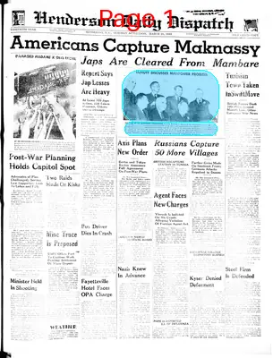 Page thumbnail for Henderson Daily Dispatch