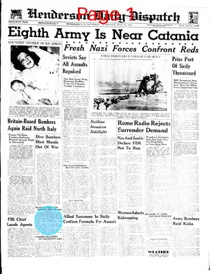 Page thumbnail for Henderson Daily Dispatch