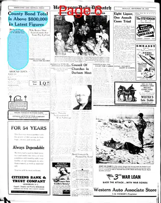 Page thumbnail for Henderson Daily Dispatch