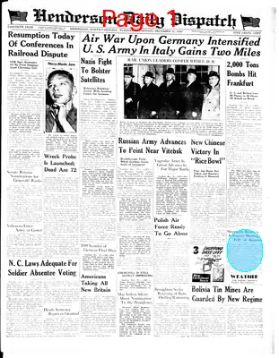 Page thumbnail for Henderson Daily Dispatch