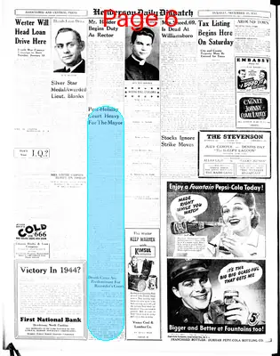 Page thumbnail for Henderson Daily Dispatch