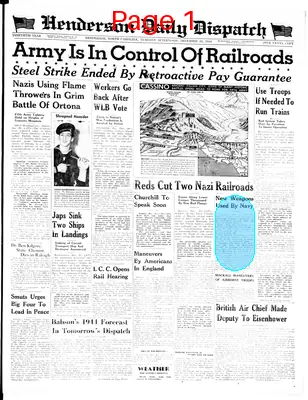 Page thumbnail for Henderson Daily Dispatch