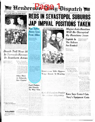 Page thumbnail for Henderson Daily Dispatch