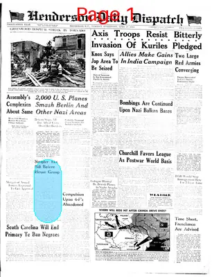Page thumbnail for Henderson Daily Dispatch