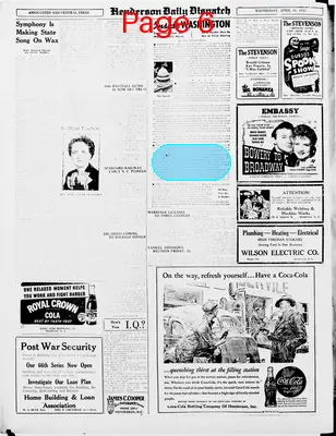 Page thumbnail for Henderson Daily Dispatch