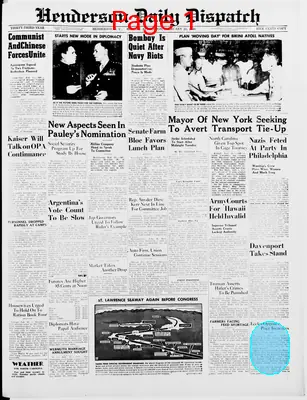 Page thumbnail for Henderson Daily Dispatch
