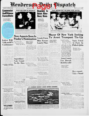 Page thumbnail for Henderson Daily Dispatch