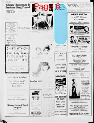 Page thumbnail for Henderson Daily Dispatch