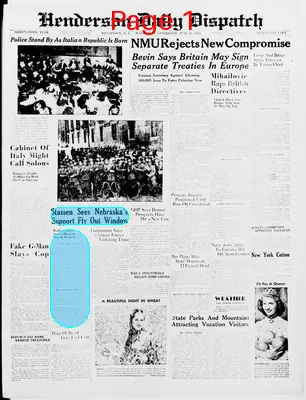 Page thumbnail for Henderson Daily Dispatch
