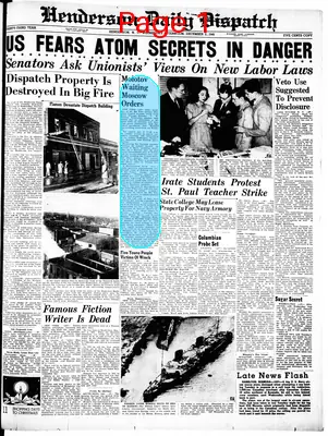 Page thumbnail for Henderson Daily Dispatch