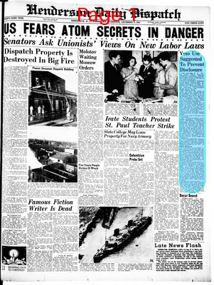 Page thumbnail for Henderson Daily Dispatch
