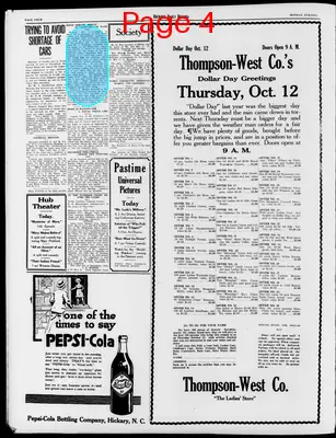 Page thumbnail for Hickory Daily Record