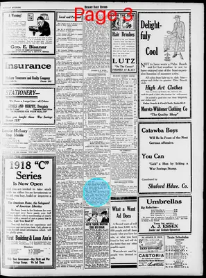 Page thumbnail for Hickory Daily Record