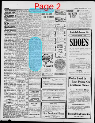 Page thumbnail for Hickory Daily Record