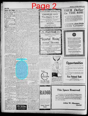 Page thumbnail for Hickory Daily Record