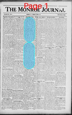 Page thumbnail for The Monroe Journal