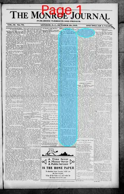 Page thumbnail for The Monroe Journal