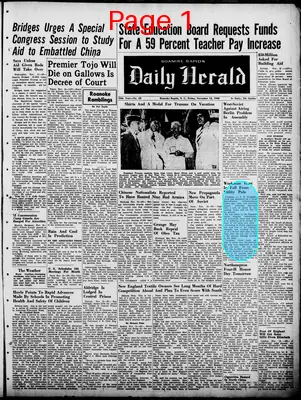 Page thumbnail for Roanoke Rapids Daily Herald