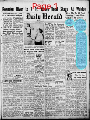 Page thumbnail for Roanoke Rapids Daily Herald