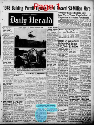 Page thumbnail for Roanoke Rapids Daily Herald