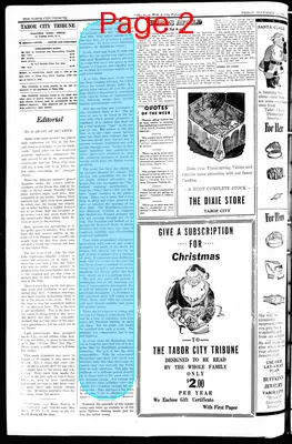 Page thumbnail for Tabor City Tribune