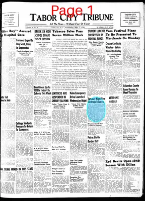 Page thumbnail for Tabor City Tribune