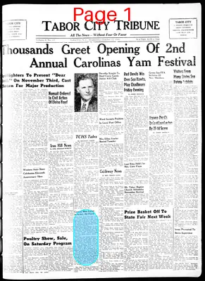 Page thumbnail for Tabor City Tribune
