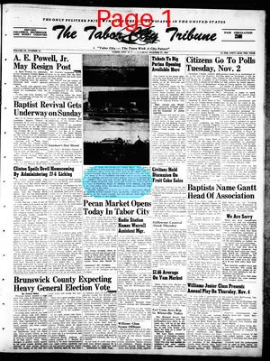 Page thumbnail for Tabor City Tribune