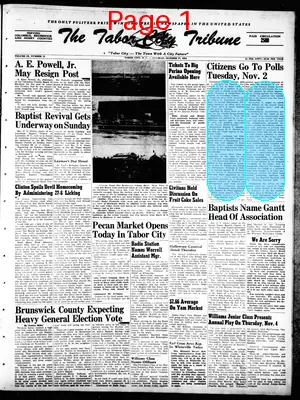 Page thumbnail for Tabor City Tribune
